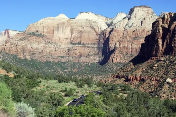 Framed Print : Zion-Mount Carmel Highway, Zion National Park, Utah