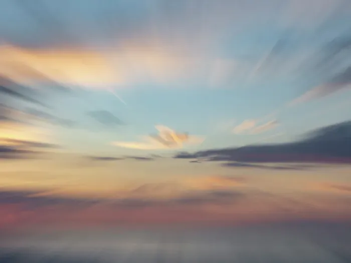 Framed Print : Zoom-blur image of sunset sky Framed Print : Zoom-blur image of sunset sky