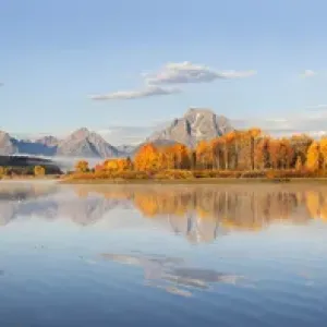 67545-08902 Sunrise at Oxbow Bend in fall, Grand Teton National Park, WY