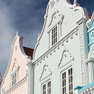 ABC Islands - ARUBA - Oranjestad: Downtown Dutch Architecture Detail