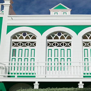 ABC Islands - ARUBA - Oranjestad: Former Home of Dr. Eloy Ahrends House (b. 1922)