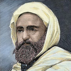 Abd al-Qadir B Muhyi al-Din al-Hasani (Abdelkader) (1808 - 1883). Algerian Leader