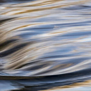 Abstract flowing water, Upper Geyser Basin, Yellowstone National Park, Wyoming