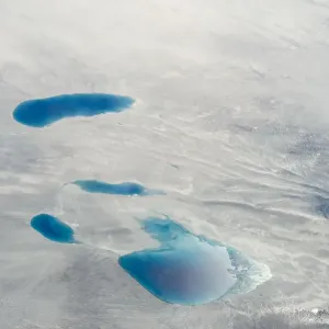 Aerial view of ice sheet, Greenland Aerial view of ice sheet, Greenland