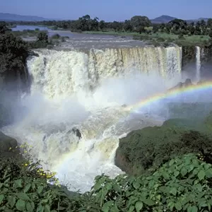 Africa, Ethiopia, Blue Nile River, Cataract. Tisisat Falls, near lake Tana, source