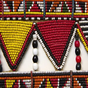 Africa, Kenya. Msai tribal beadwork