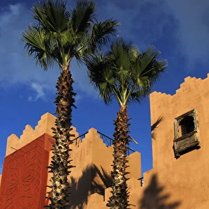 Africa, Morocco, Asni. Richard Bransons Kasbah Tamadot luxury retreat in the