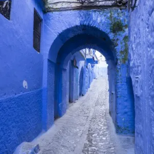 Chefchaouen Blue Alley Print Chefchaouen Blue Alley Print
