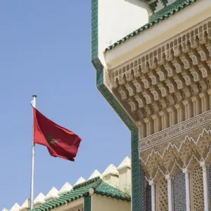 Africa Print: Fes Royal Palace Gates with Zelij Tilework Africa Print: Fes Royal Palace Gates with Zelij Tilework