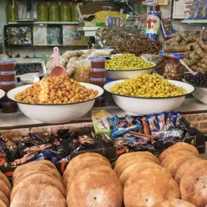 Morocco Print: Moulay Idriss Market Stall Morocco Print: Moulay Idriss Market Stall