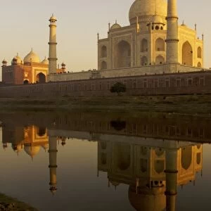 Agra, India. THe Taj Mahal at sunset