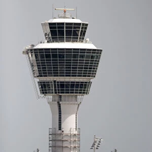 Air traffic control tower at the Munich airport, Germany. germany, german