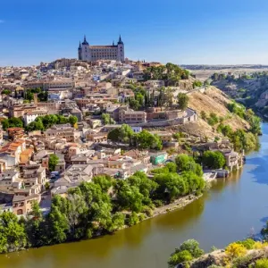 Toledo Alcazar Fortress Print, 1500s Spanish Architecture Toledo Alcazar Fortress Print, 1500s Spanish Architecture