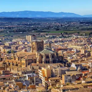 Alhambra Cityscape Church Cathedral Granada Andalusia Spain Alhambra Cityscape Church Cathedral Granada Andalusia Spain