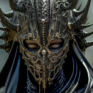 Alien warrior face in armor. &copy;Jim Zuckerman / Jaynes Gallery / DanitaDelimont.com