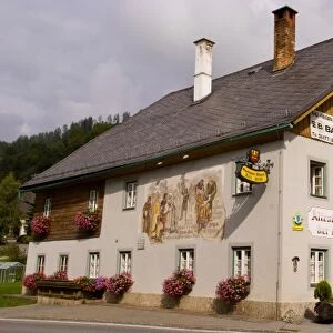 Alpine village of Murau in St Lorenzo the oldest restaurant in Austria Steirmark