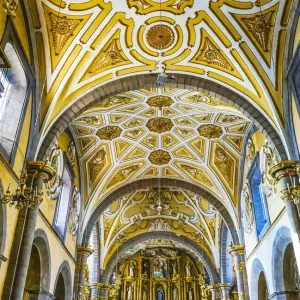 Altar, Church of Santo Domingo, Puebla, Mexico. Built in 1600 s
