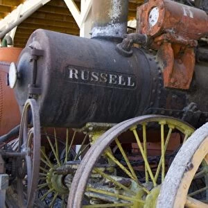 American West Heritage Center, Utah. Old steam thresher at Jensen Historical Farm