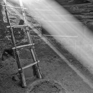 Ancient Kiva With Ladder Cedar Mesa Utah USA