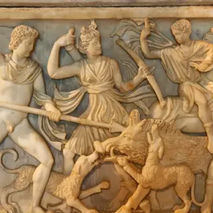 Ancient Roman Hunt Sculpture Print Ancient Roman Hunt Sculpture Print