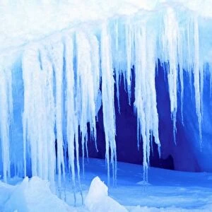 Antarctica, Australian Antarctic Territory. Cave in Iceberg
