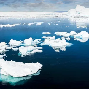 Antarctica, Lemaire Channel, floating ice