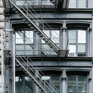 Apartment building exterior, New York City, NY. USA Soho