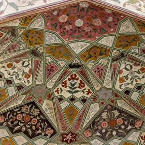 Architectural detail. Amber Fort. Jaipur. Rajasthan. India