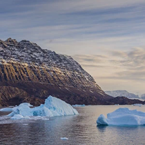 Arctic, Greenland, Milne Land, Scoresby sund, blue, carved, cold, erosion, fjord