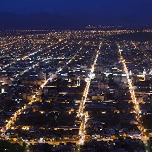 ARGENTINA, Salta Province, Salta. View from Cerro San Bernardo, evening