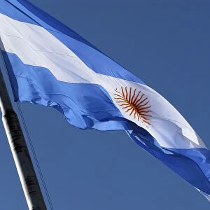 the Argentine flag