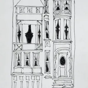 Scott Lawrence Victorian house Print on Hays Street, San Francisco Scott Lawrence Victorian house Print on Hays Street, San Francisco