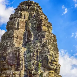Asia; Cambodia; Angkor Watt; Siem Reap; Faces of the Bayon Temple Asia; Cambodia; Angkor Watt; Siem Reap; Faces of the Bayon Temple