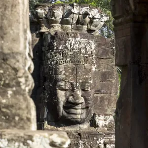 Asia; Cambodia; Angkor Watt; Siem Reap; Faces of the Bayon Temple Asia; Cambodia; Angkor Watt; Siem Reap; Faces of the Bayon Temple