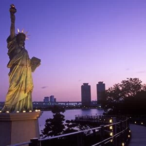 Asia, Japan, Tokyo, Daiba Dawn, Statue of Libery