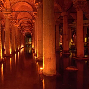 Asia, Turkey, Istanbul The Basilica Cisternaa Sunken Palace, Sunken Cistern"