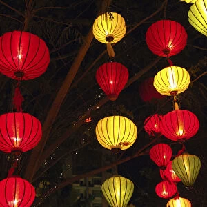 Asia, Vietnam. Lanterns during Chinese New Year, Saigon, Ho Chi Minh City