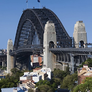 Australia, New South Wales, NSW, Sydney, Sydney Harbour Bridge from Observatory Park