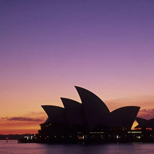 Australia, New South Wales, Sydney, Sydney Opera House (built 1973) and Sydney Harboar