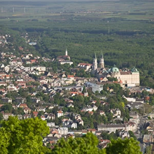 AUSTRIA-Vienna (Grinzing): Leopoldsberg- Mountain View of Klosterneuberg Abbey
