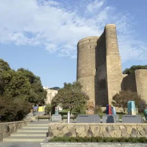 Maiden Tower Print, Baku Azerbaijan