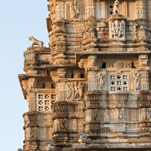Bas relief. Chittaurgarh Citadel. 6th century. Rajasthan. India