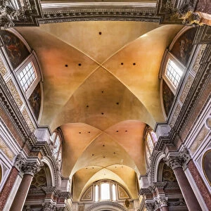Basilica of Saint Mary Angels and Martyrs, Rome, Italy. Church designed by Michelangelo