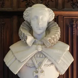 Basingstoke, England. United Kingdom Bust of Mary Queen of Scots. (Editorial Use Only) Basingstoke, England. United Kingdom Bust of Mary Queen of Scots. (Editorial Use Only)
