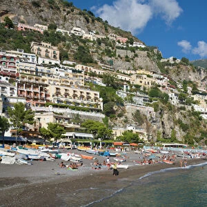 Beach at Positano, Campania, Italy