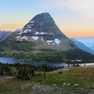 Bearhat Mountain Print at Hidden Lake Sunset, Glacier National Park Bearhat Mountain Print at Hidden Lake Sunset, Glacier National Park
