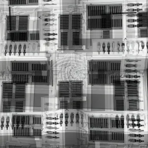 Black and white window abstract Black and white window abstract