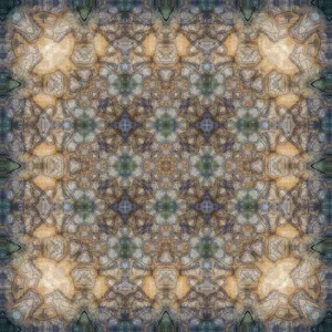 Blue, green and tan abstract Print Blue, green and tan abstract Print
