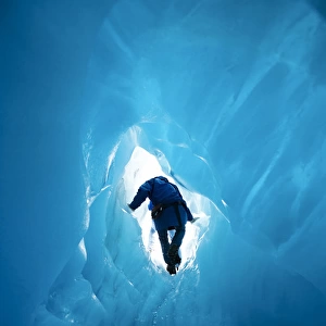 Blue Ice Cave, Franz Josef Glacier, West Coast, South Island, New Zealand