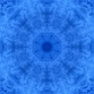 Blue Kaleidoscope Abstract Print Blue Kaleidoscope Abstract Print